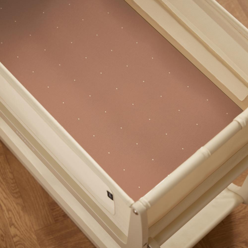 Lençol Ajustável SnuzPod5 - Blush Dot / Cashmere (Pack de 2)