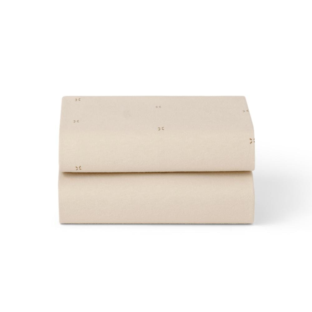 Lençol Ajustável SnuzPod5 - Cashmere Cross / Cashmere (Pack de 2)