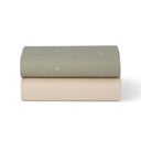 Lençol Ajustável SnuzPod5 - Sage Cross / Cashmere (Pack de 2)