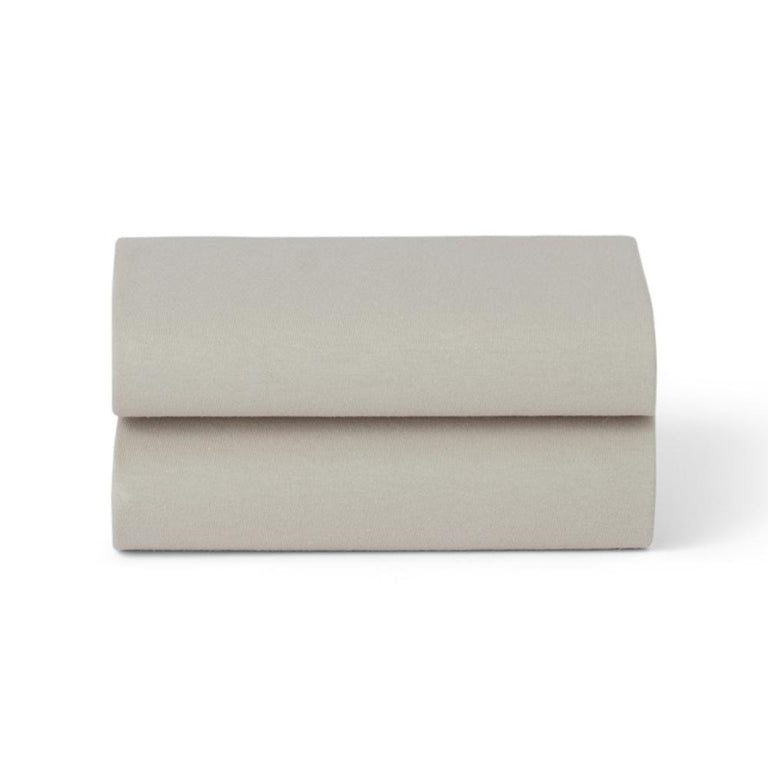 Conjunto de 2 Lençóis Elásticos para Carrinho de Bebé/Cesto Moisés – Cinza