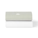 Conjunto de 2 Lençóis de Elástico para Carrinho de Bebé/Cesto Moisés – Cinza/Nuvem