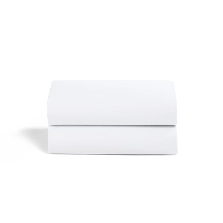 Lençol Ajustável SnuzBaskit - White (Pack de 2)