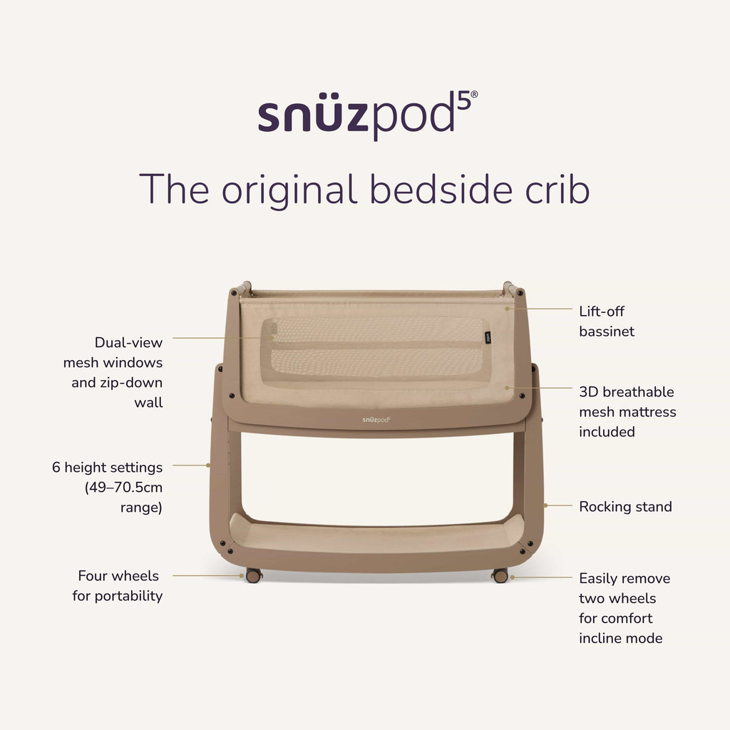 SnuzPod5 Berço de colecho - Mocha