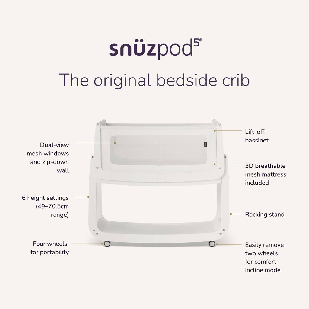 SnuzPod5 Berço de colecho - White